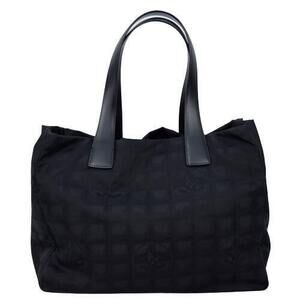 CHANEL Travel Line Tote Bag Leather